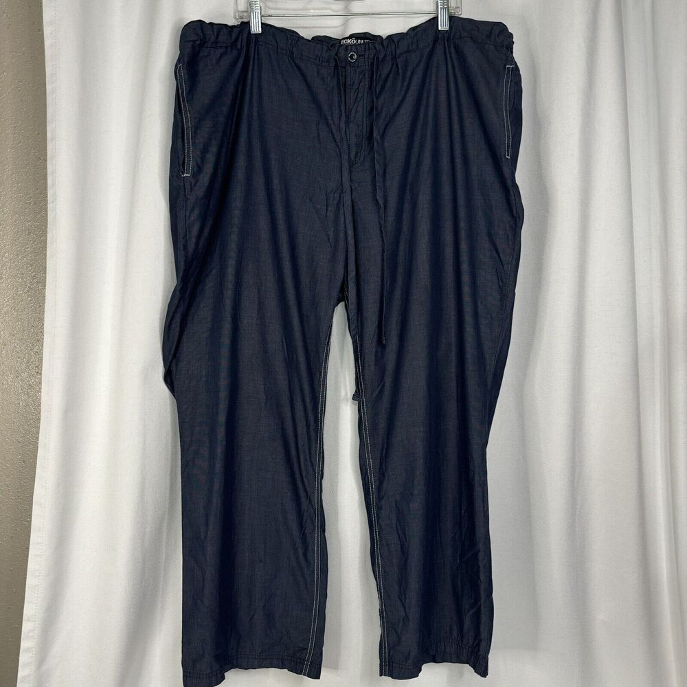 Ecko Unltd. Size 3XL Blue Pants Scrubs Adjustable Tie Waist Soft Comfortable